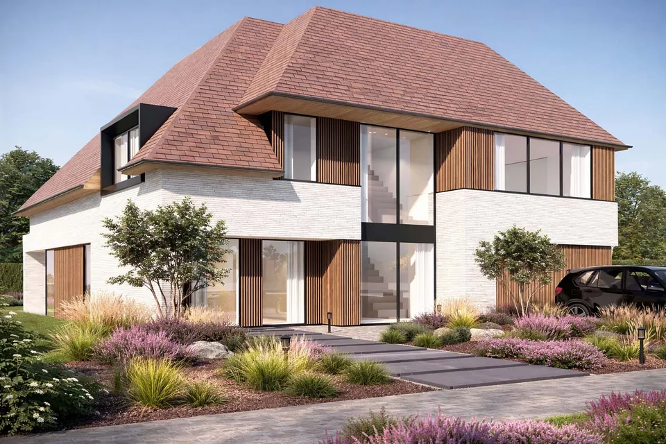 Moderne verbouwing woning in Knokke-Heist met zwembad door J.A.N Plus Architecten